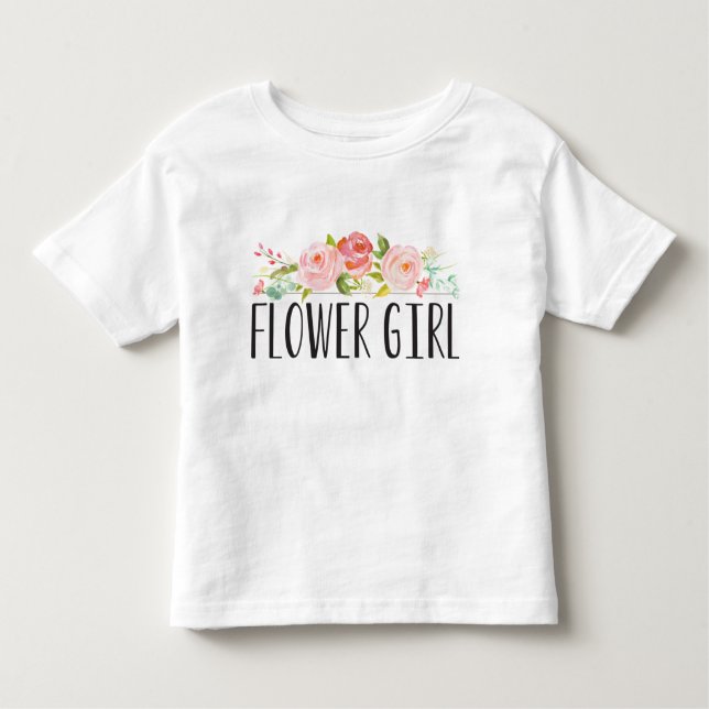 Flower Girl Toddler Tee | Bridesmaid (Front)