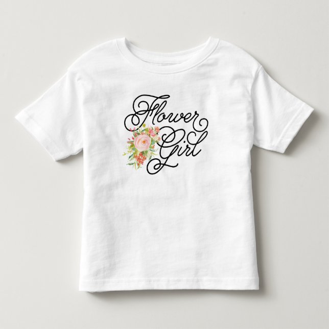 Flower Girl Toddler Tee | Bridesmaid (Front)