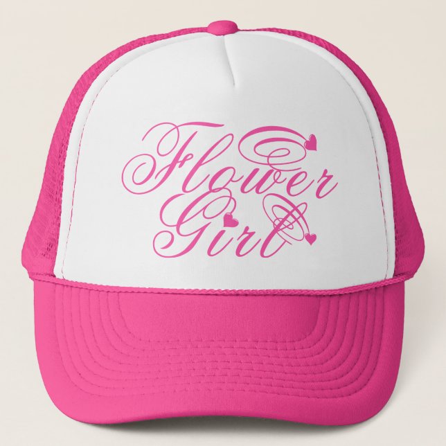 Flower Girl Trucker Hat (Front)