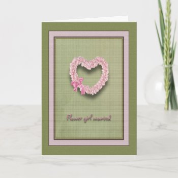 Flower Girl Wanted Heart Of Pink Roses Invitation by BridesToBe at Zazzle