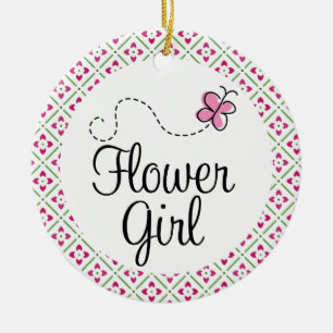 Flower Girl Wedding Keepsake Ornament Gift