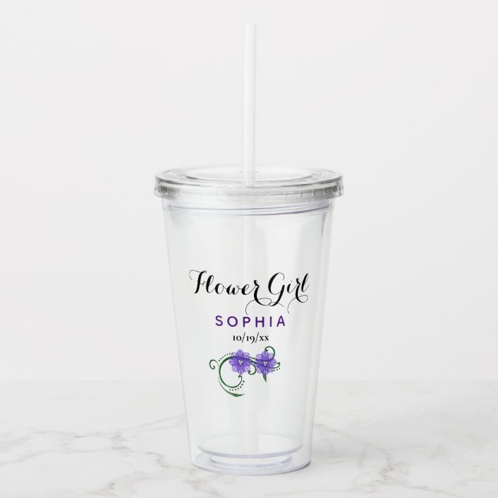 flower girl tumbler