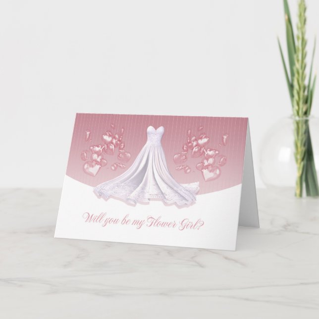 Flower Girl - Will You Be My Flower Girl Invitation (Front)