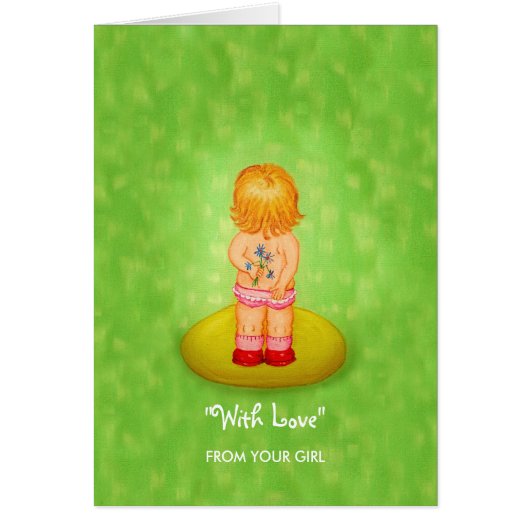 Flower Girl With Love From Daughter to Parents (Front)