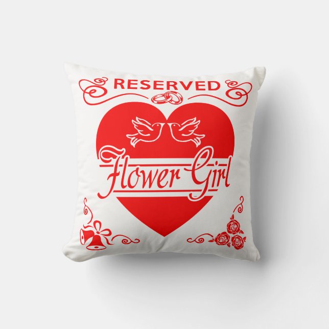 Flower Girl's Cushion Reserved for the Flower Girl (Front)