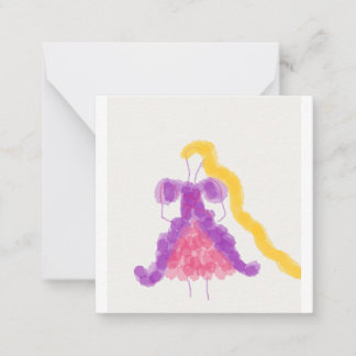 Flower Girls Rapunzel  Note Card
