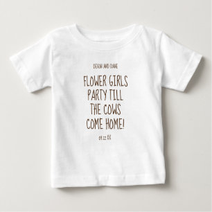 Flower Girls Rustic Wedding Series T-shirt