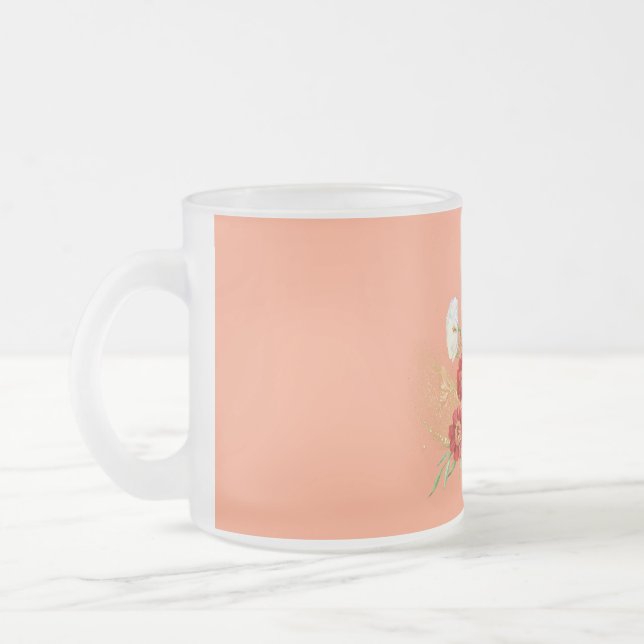 Flower Glass Mug  (Left)
