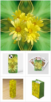 Flower Glow - Bright Yellow Daisies
