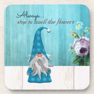 Flower Gnome Beverage Coaster