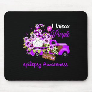 Flower Gnome Survivor Epilepsy Awareness Mouse Pad