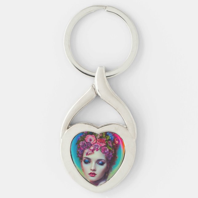 Flower Goddess  Keychain (Front)