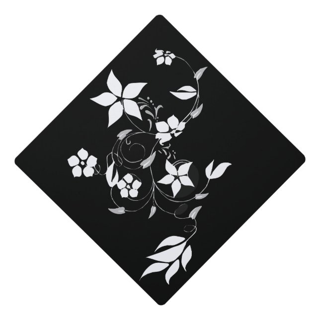 Flower Graduation Cap Topper (Front)