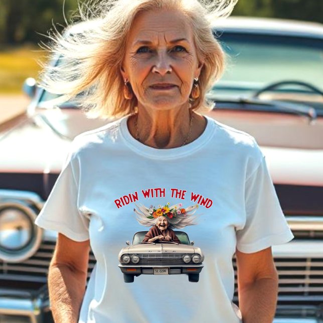 Flower Grandma Ridin with the Wind in her 64 T-Shirt (Creator Uploaded)