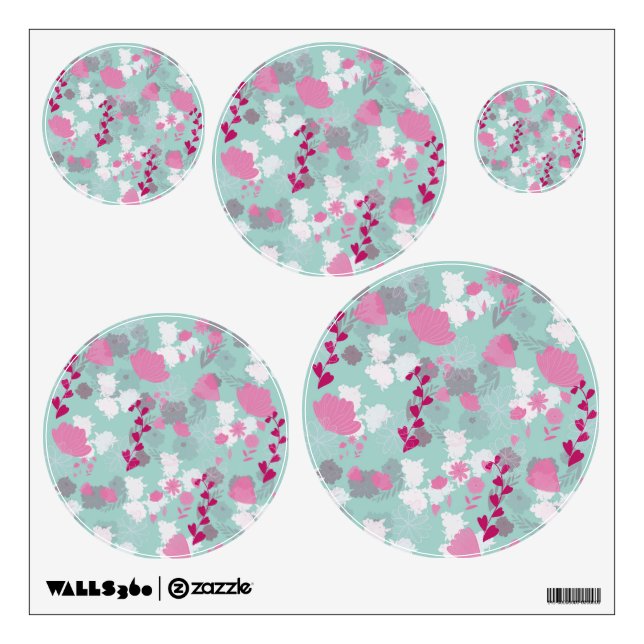 flower green wall decal (Front)