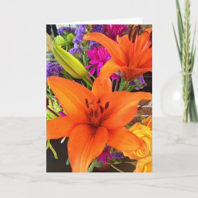Flower Greeting Card (Front)