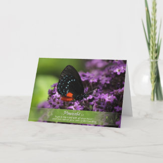 Flower greeting card