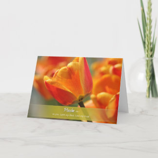 Flower greeting card