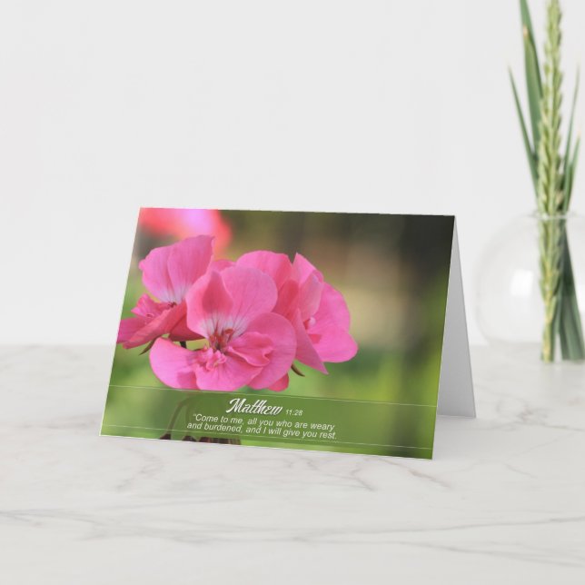 Flower greeting card (Front)