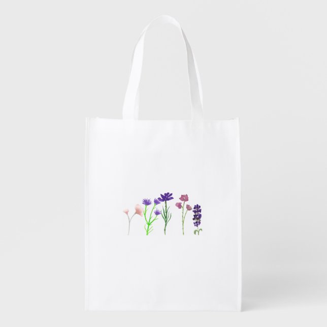 flower grocery bag (Front)