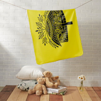 Flower hat baby blanket