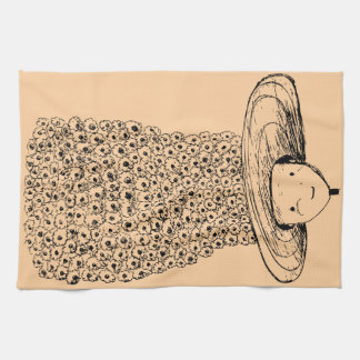 Flower Hat Kitchen Towel