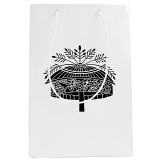 Flower hat medium gift bag