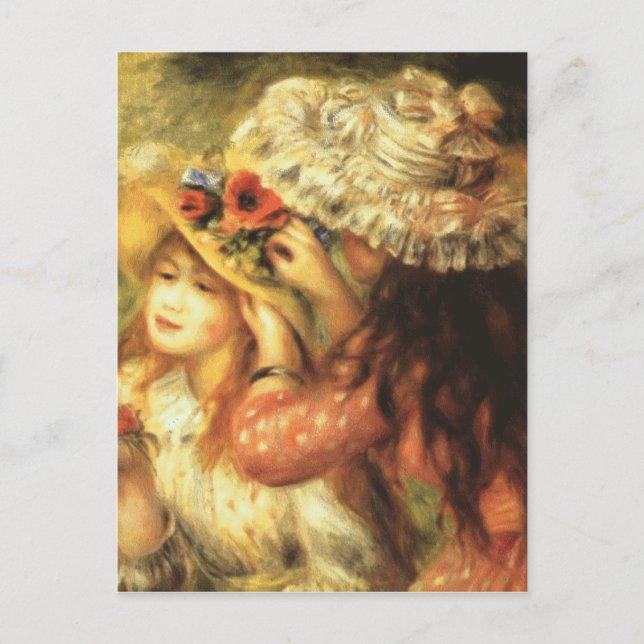 Flower Hats  postcard (Front)