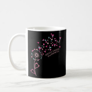 Flower He Ribbon Daisy Dandelion Breast Cancer Awa Coffee Mug