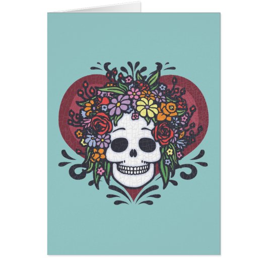 Flower Head Heart Cards (Front)