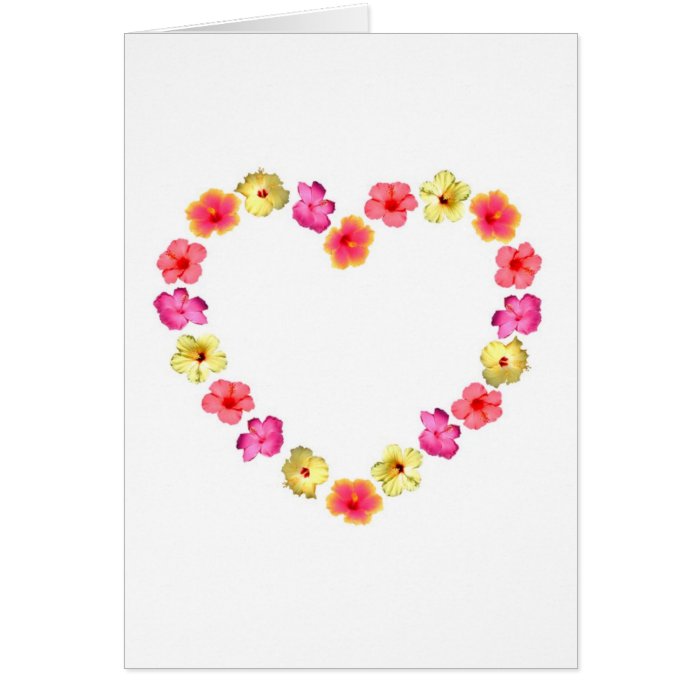 Flower Heart Greeting Cards