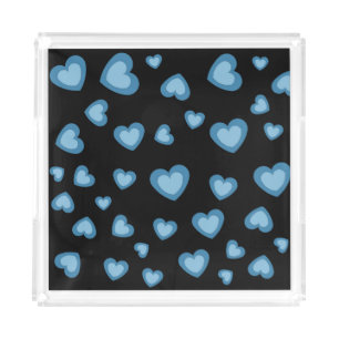 FLOWER HEART LOVE GIFT WIFE GIRLFRIEND HUSBAND ACR ACRYLIC TRAY