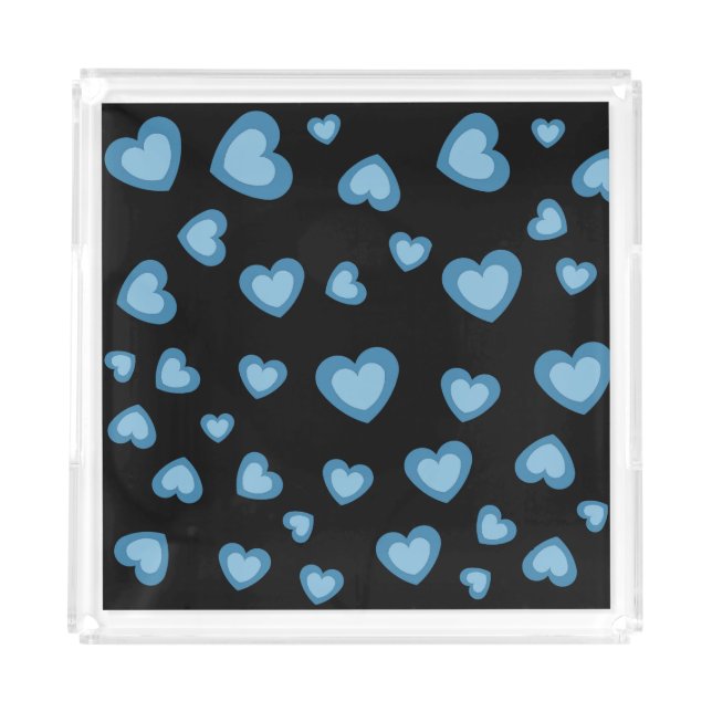 FLOWER HEART LOVE GIFT WIFE GIRLFRIEND HUSBAND ACR ACRYLIC TRAY (Front)