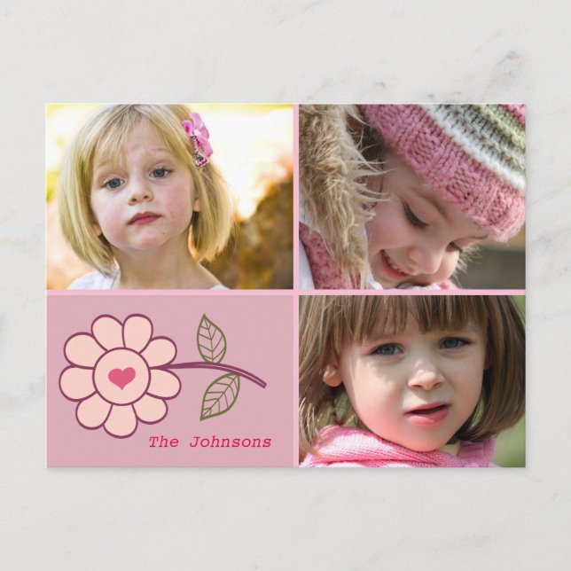 flower heart postcard (Front)