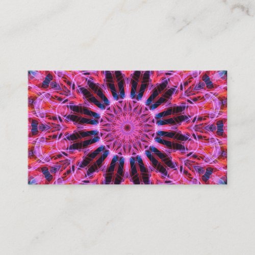 Flower Hearts Mandala Business Card