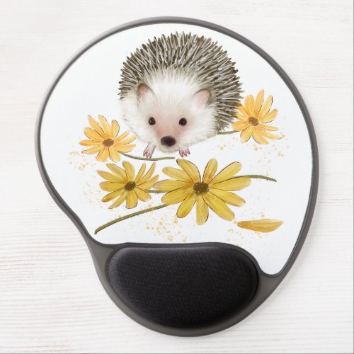 Flower Hedgehog Gel Mouse Pad