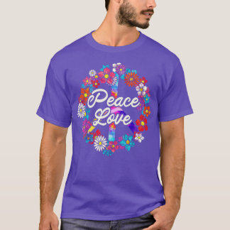 Flower Hippie Peace Sign 1 T-Shirt