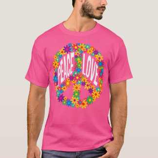 Flower Hippie Peace Sign T-Shirt