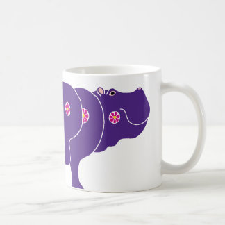 flower hippo coffee mug