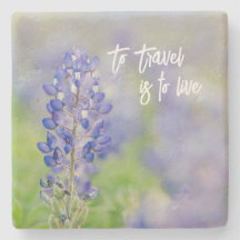 Flower Home Decor with Travel Quote