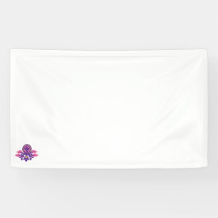 flower illustration Design Vinyl Banner 