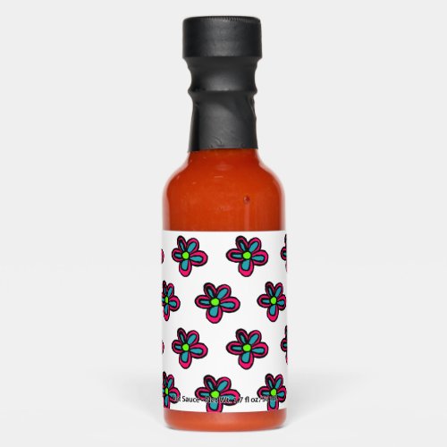 Flower illustration hot sauces