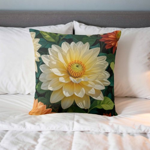 Flower Image No. 17, Floral Series, Throw Pillow