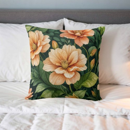Flower Image No. 18, Floral Series, Throw Pillow