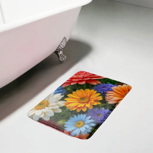 Flower Image No. 1, Floral Series Bath Mat