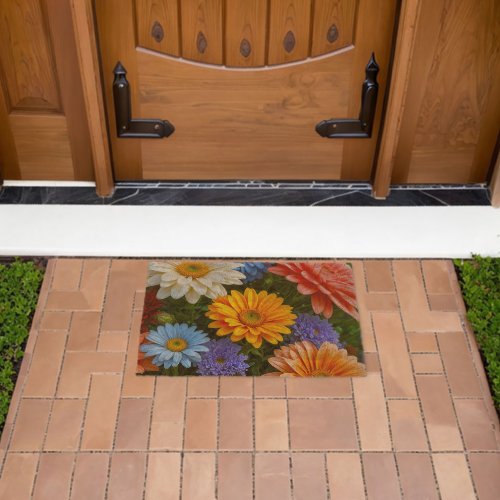 Flower Image No. 1, Floral Series Coir Mat