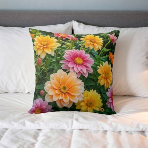 Flower Image No. 38, Floral Series, Throw Pillow