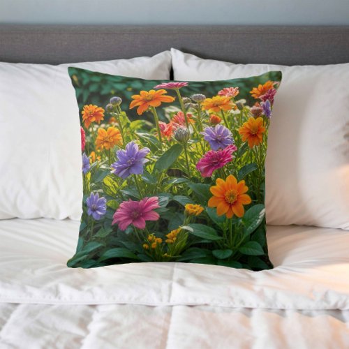Flower Image No. 39, Floral Series, Throw Pillow