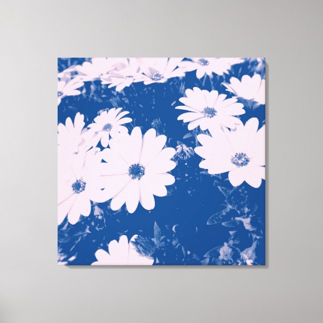 Flower image on canvas print (Front)