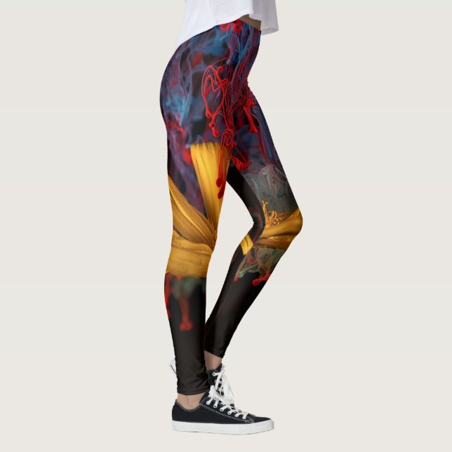 Flower in color smoke leggings (Right)